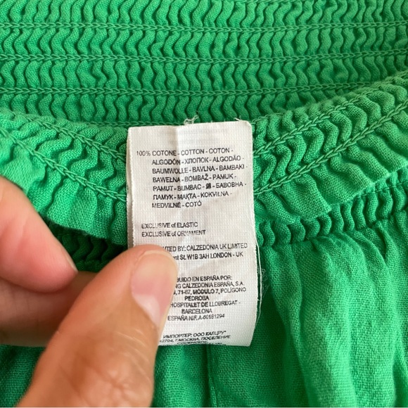 Calzedonia 100% Cotton Green Shorts - Picture 3 of 3